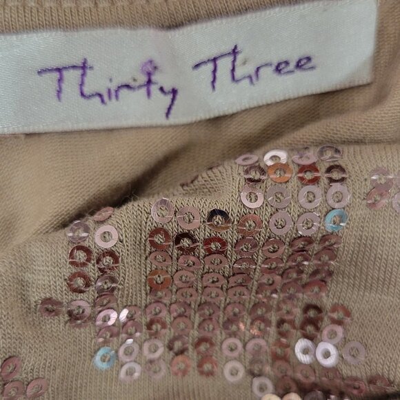 Sexy Strapless Light Taupe Glitter Dress  Size S - Picture 7 of 12